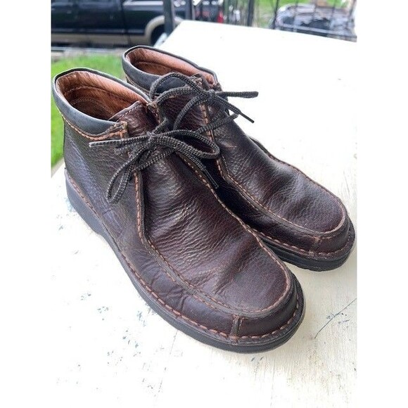 Clarks Wallabee Chukka Boots Lo Brown Beeswax Leather Men Size 8.5M main image 10